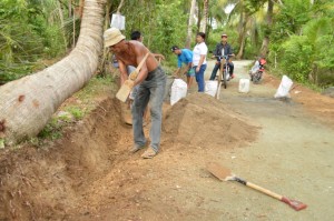 Road rehabilitation project in Brgy. Laurel, Tagkawayan, Quezon Province